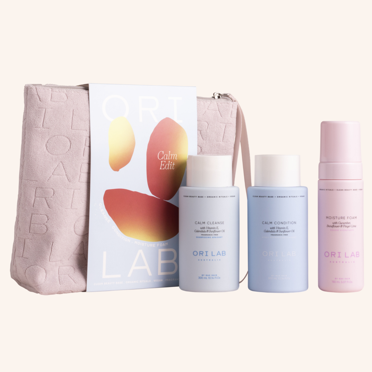 ORI Lab Calm Trio + Cosmetic Bag