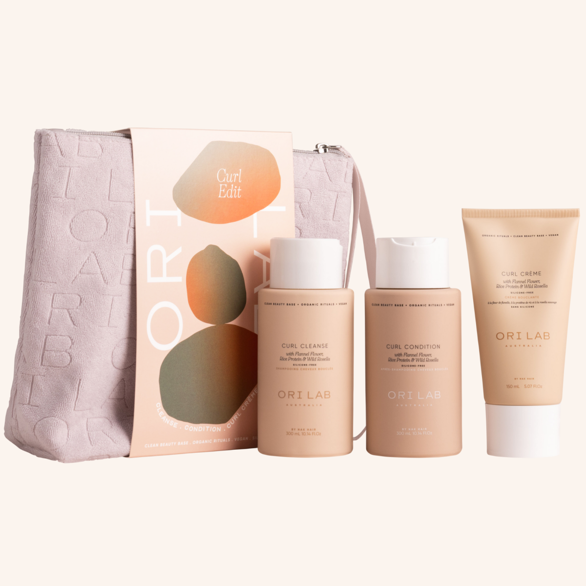 ORI Lab Curl Trio + Cosmetic Bag